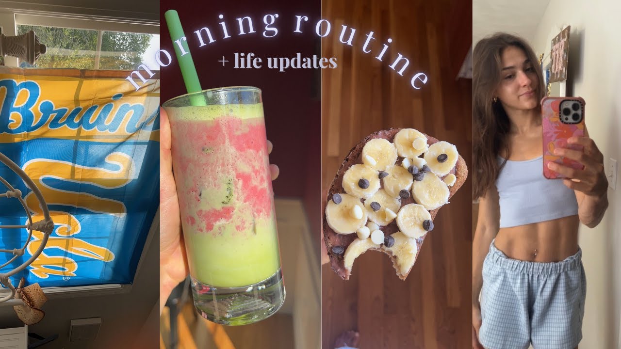 MORNING ROUTINE │ life updates, graduation and prom talk, ucla commitment, belly button piercing