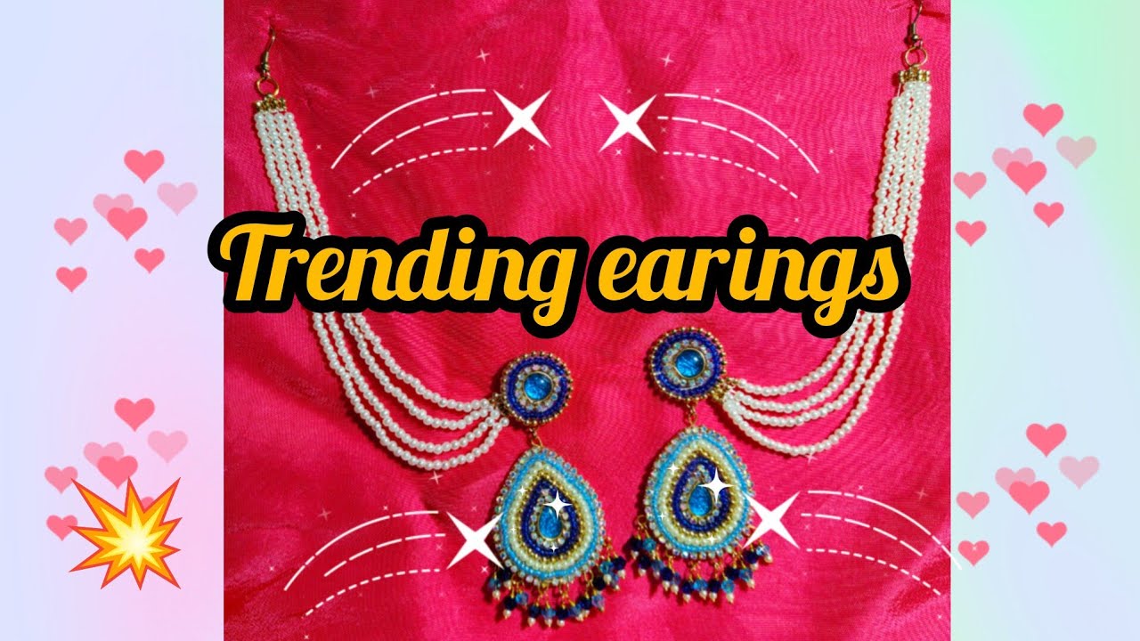 Viral Chain Earrings You Must Try |वायरल चेन ईयररिंग्स डिज़ाइन 💞💥#earings#chainearings🙏#handmade🙏👍🌺