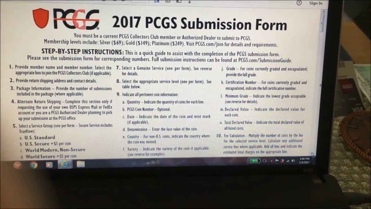 HOW TO SUBMIT YOUR COIN FOR GRADING YOURSELF!