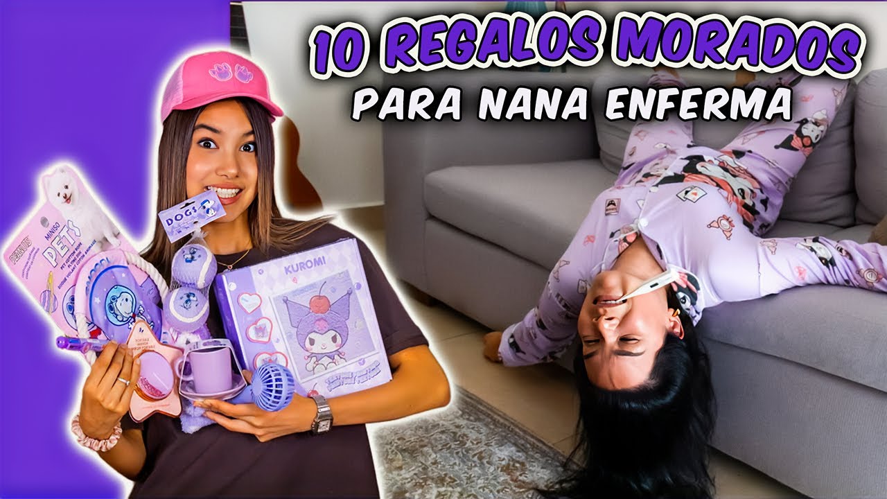 10 COMPRAS MORADAS para NANA que está ENFERMA | Ana Emilia