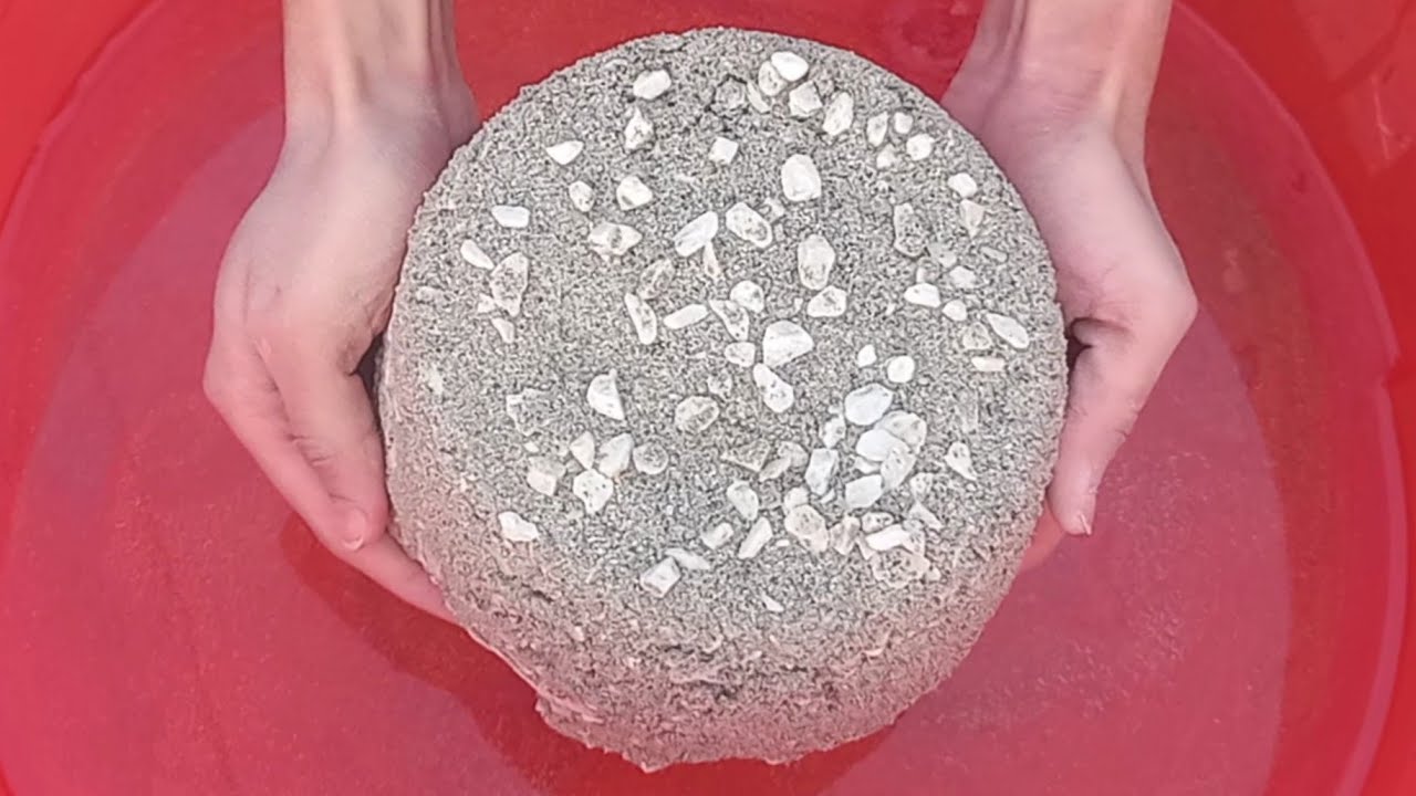 #asmr 🤍New White Concrete Huge Bowls Dusty Soft Dry and Water Crumbling with Dipping💦🥶