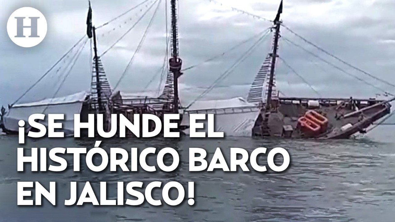 ¡Igual que el Titanic! Histórico galeón español se hunde frente a las costas de Puerto Vallarta