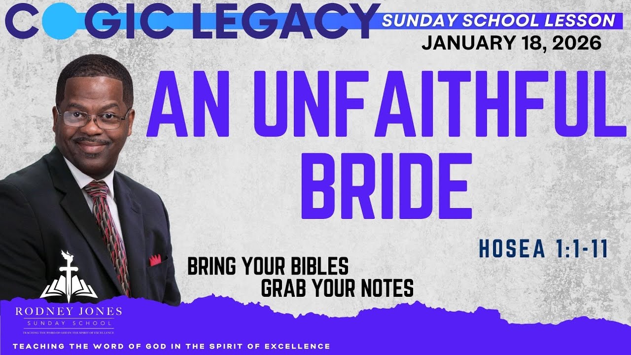 An Unfaithful Bride, Hosea 1:1-11,  January 18, 2026, International Sunday School lesson