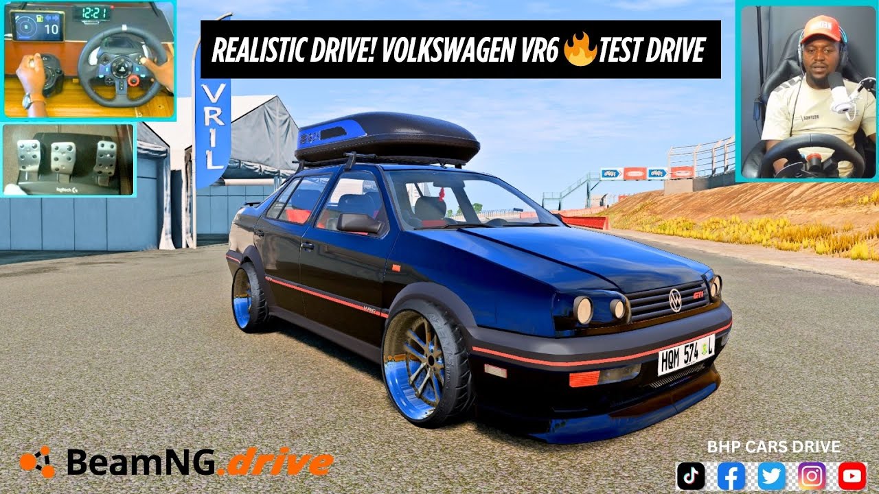 Testing the VR6 Mod in BeamNG with Logitech G29 | Realistic Driving Physics