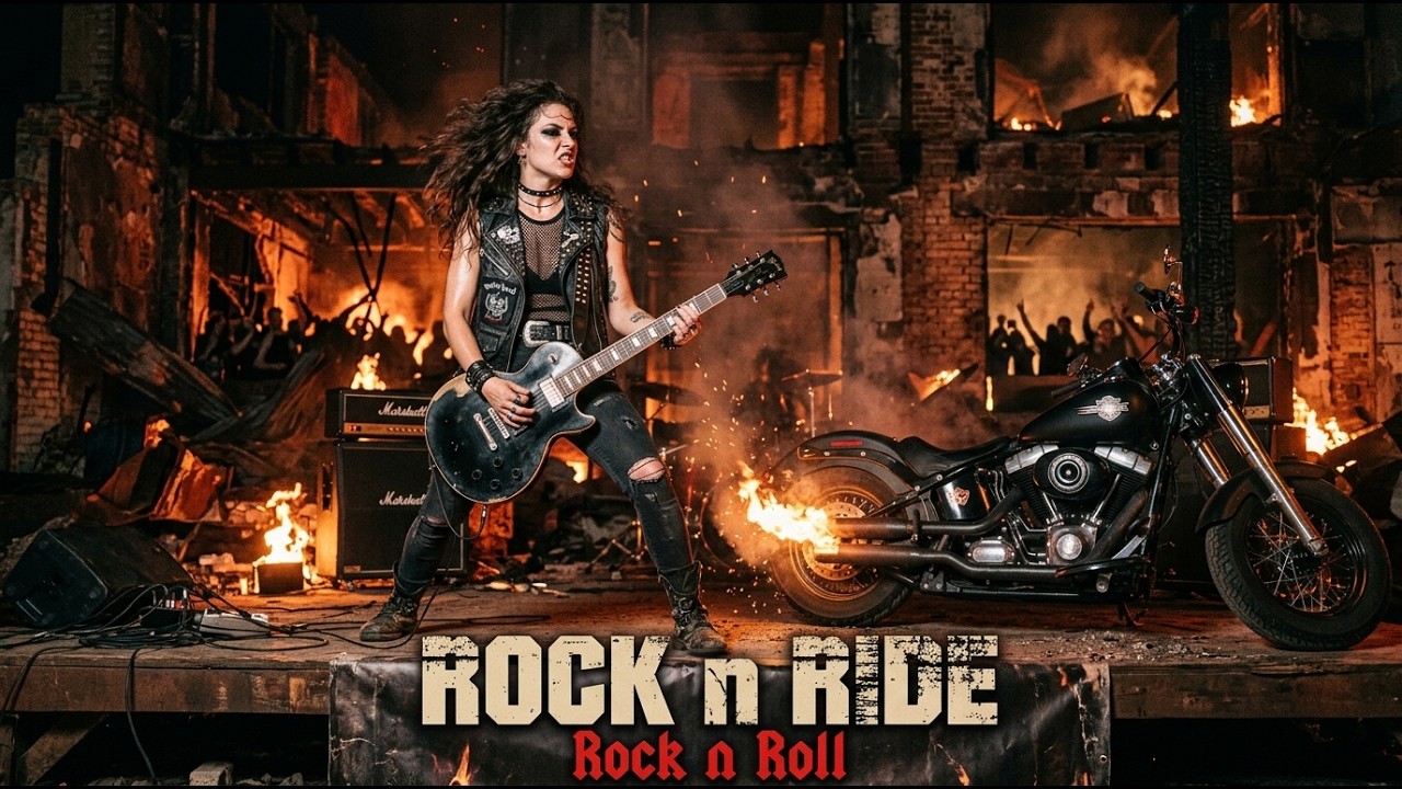 Best Music Rock N Roll 🎸 Rock N Ride 🔥 Burning Asphalt | Rock N’ Roll on Route 66
