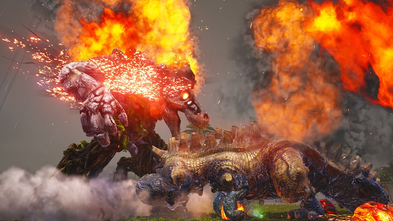Uragaan vs Valst The False Titan - Monster Wars Universe Ark Survival Ascended