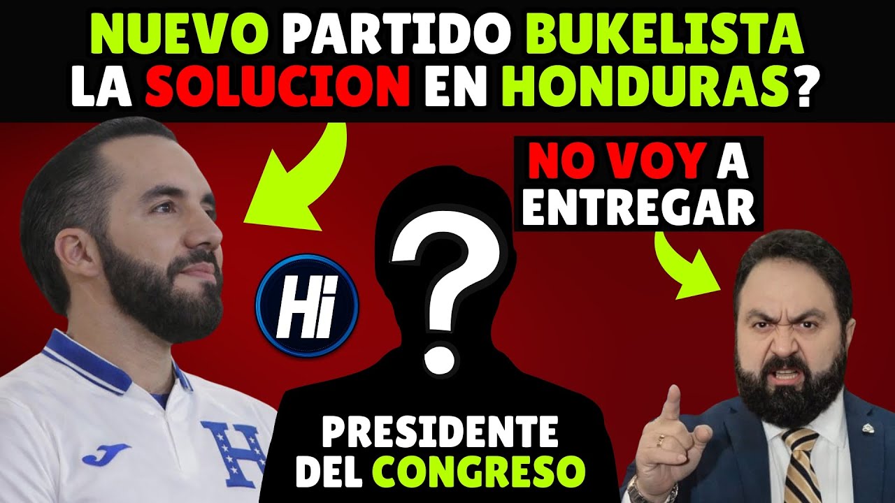 Quien Es Nuevo PRESIDENTE del CONGRESO en HONDURAS / NUEVO Partido BUKELE? Bukelistas en Honduras?