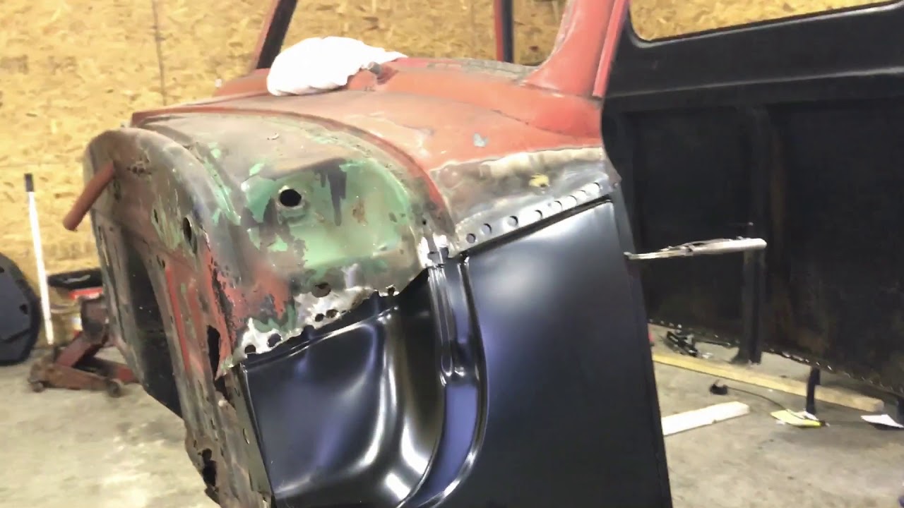 New cab steel finally going in! 52 CHEVY PROJECT