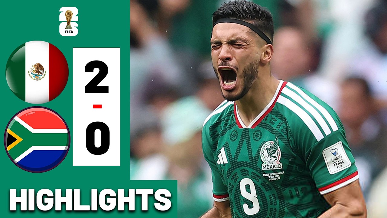 3 RED CARDS! Mexico vs South Africa 2-0 HIGHLIGHTS All Goals 2026
