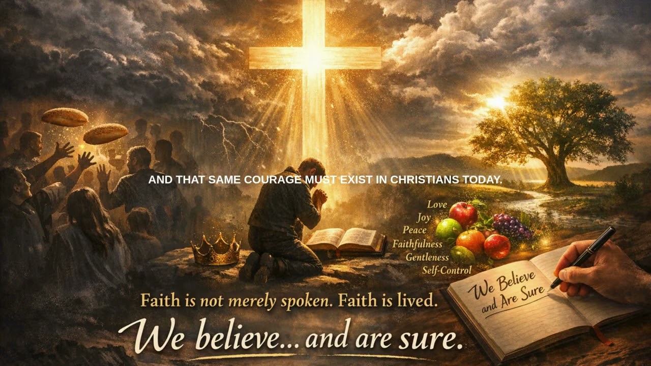 WE BELIEVE AND ARE SURE.