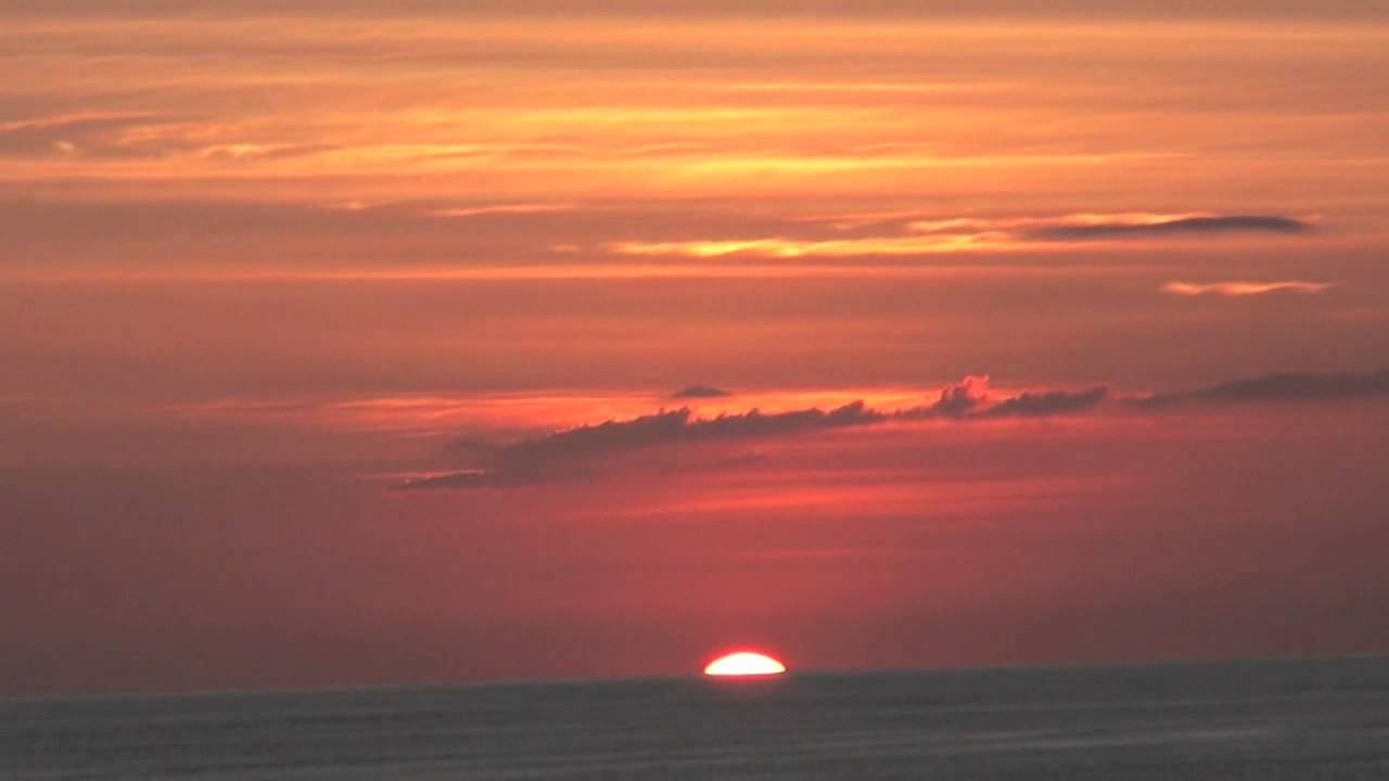 SUNSET AT SEA