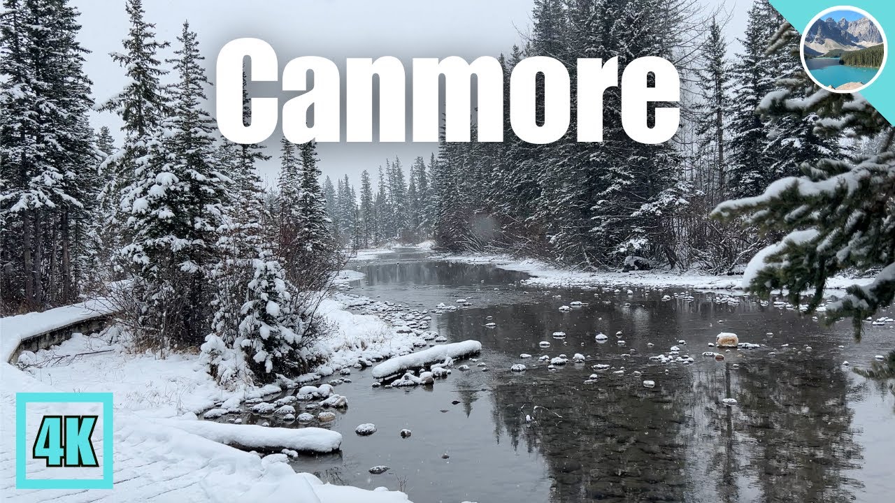 🇨🇦 Beautiful Snowfalls In Canmore (Policemen’s Creek)