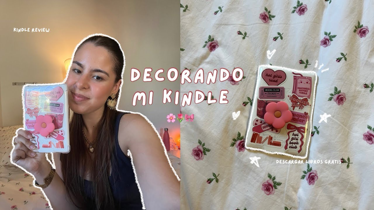 cómo descargo libros gratis en mi kindle? || decorando mi kindle + kindle review🌷🌸🎀