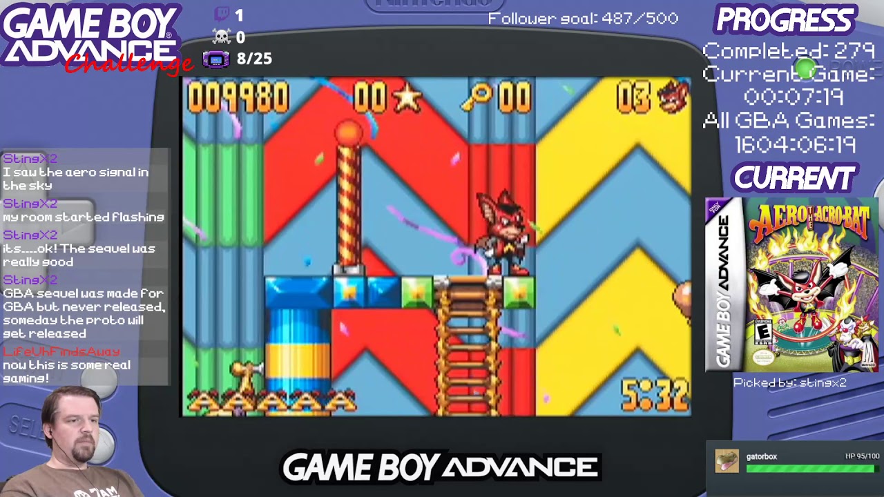 Aero the Acro-Bat (GBA Challenge #284) (Let's Play)