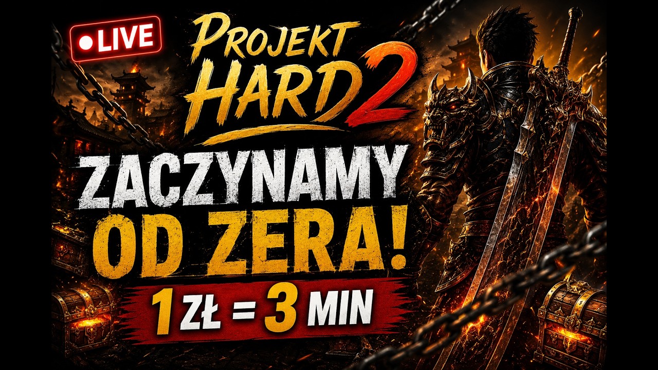 ⚔️Projek Hard #1  | od zera dawaj | 1 ZŁ+3 MIN /  WPADAJ POGADAĆ