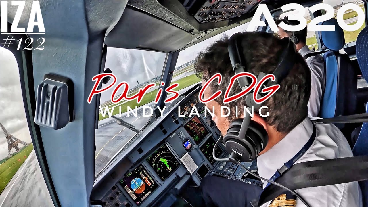 Самолет A320 CDG 🇫🇷 Париж | Посадка 26L | Вид из кабины в формате 4K | Связь с диспетчерами и эки...