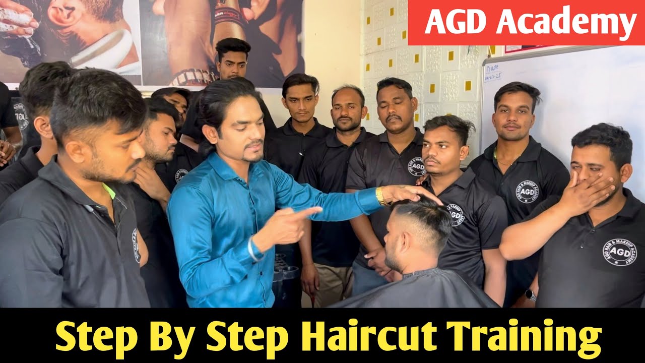 AGD Academy | Slope Haircut Training | ￼ step-by-step Haircut | salon Academy ￼