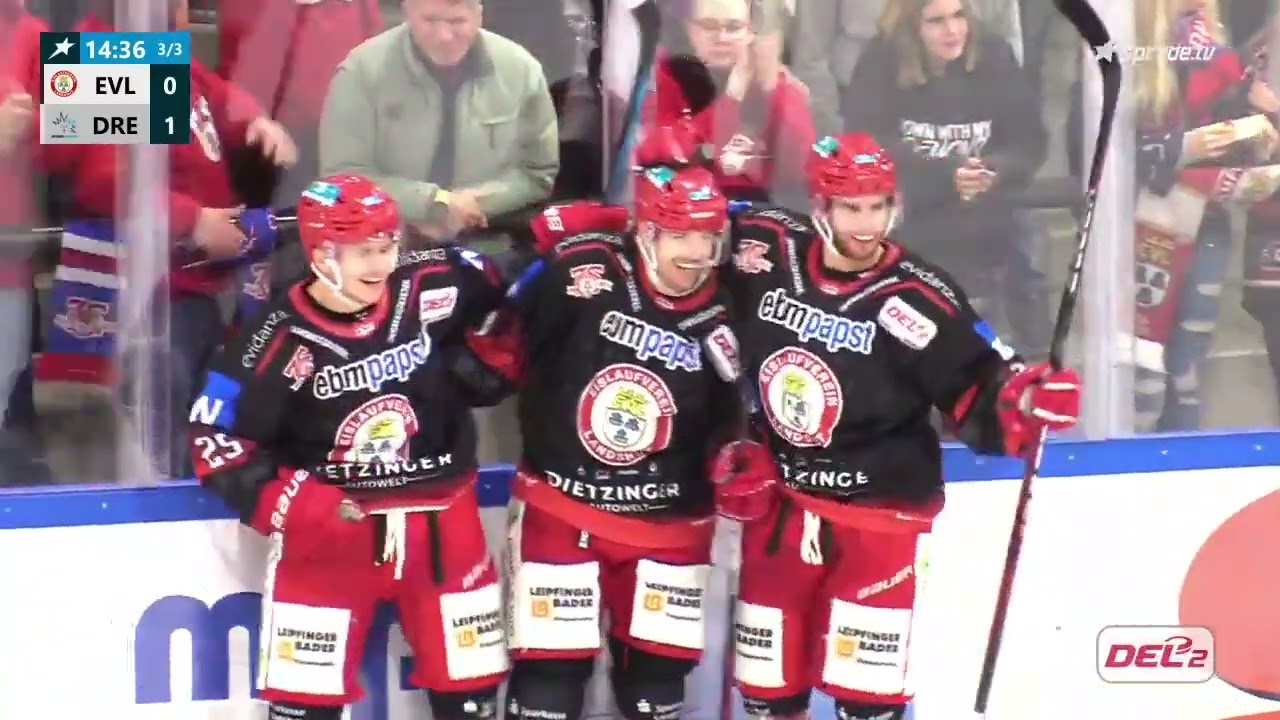 03.11.2023 - Highlights - EV Landshut vs. Dresdner Eislöwen