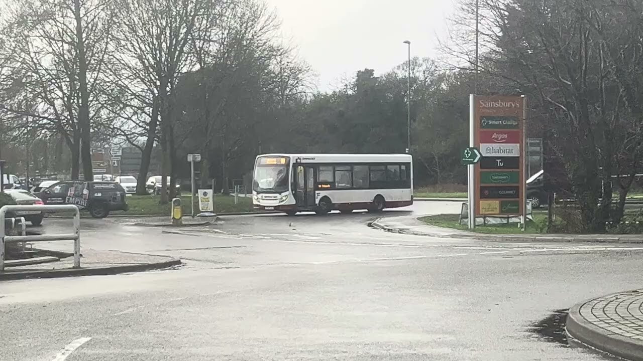 Compass Bus Enviro 200 passing Sainsbury’s in Chichester on Route 99 to Petworth. January 22nd 2026