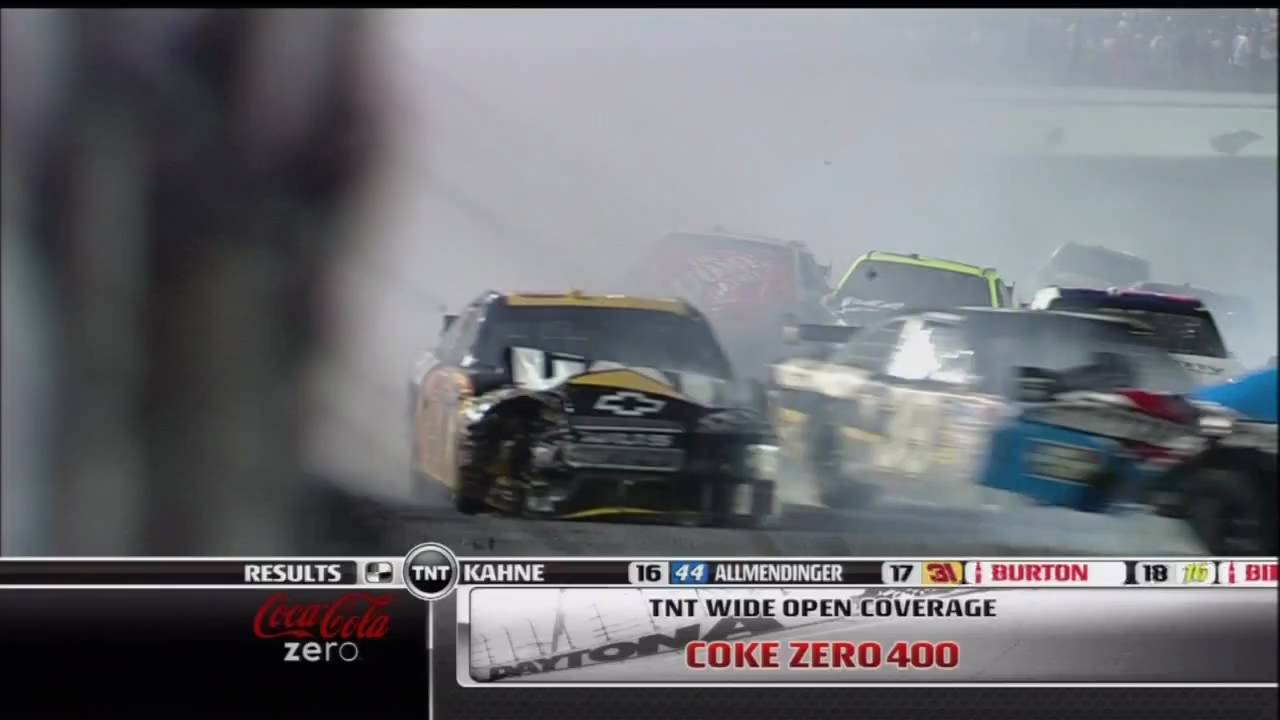 2009 NASCAR Coke Zero 400 Wild Finish at Daytona (Replays 2)