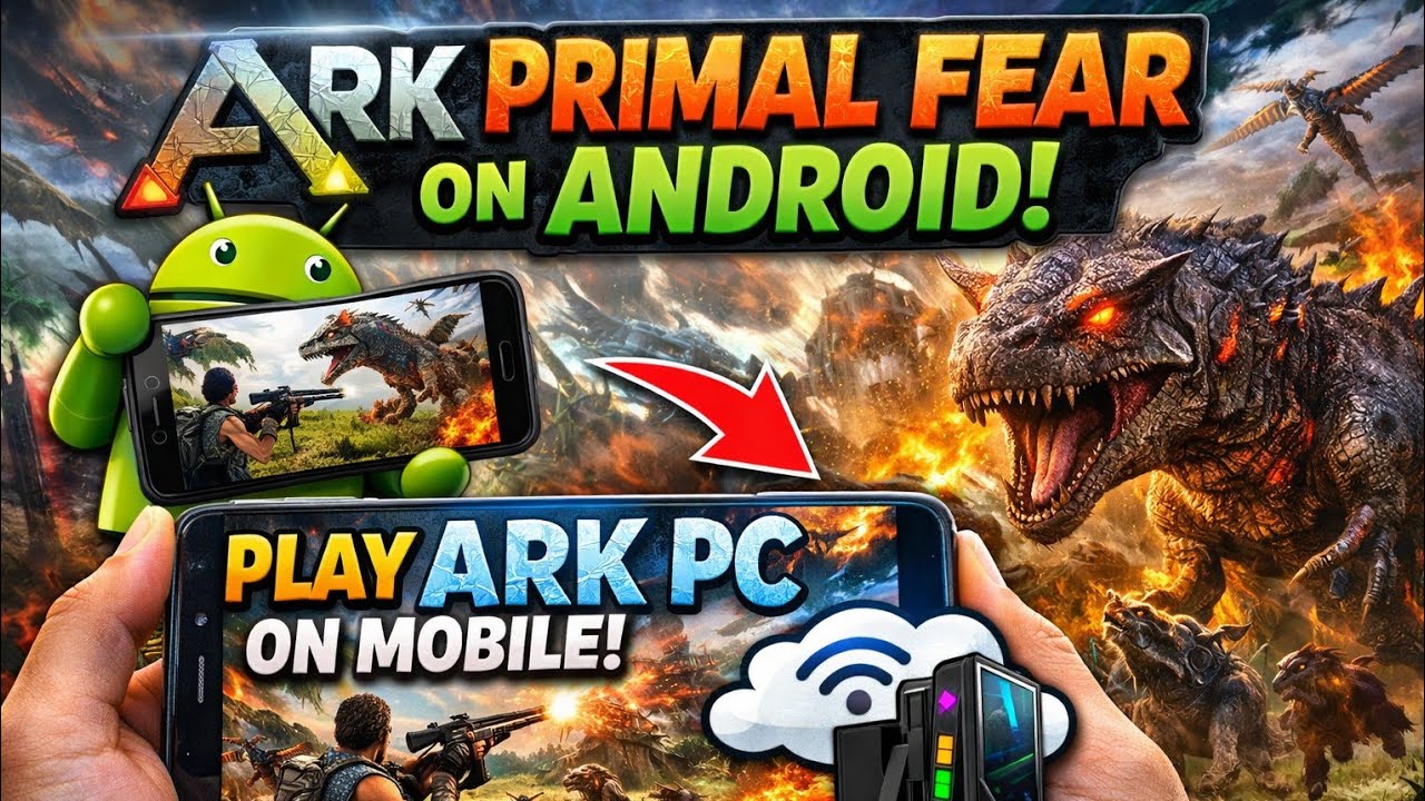 Ark Primal Fear on android | Ark PC on android | How to play ark pc on mobile 