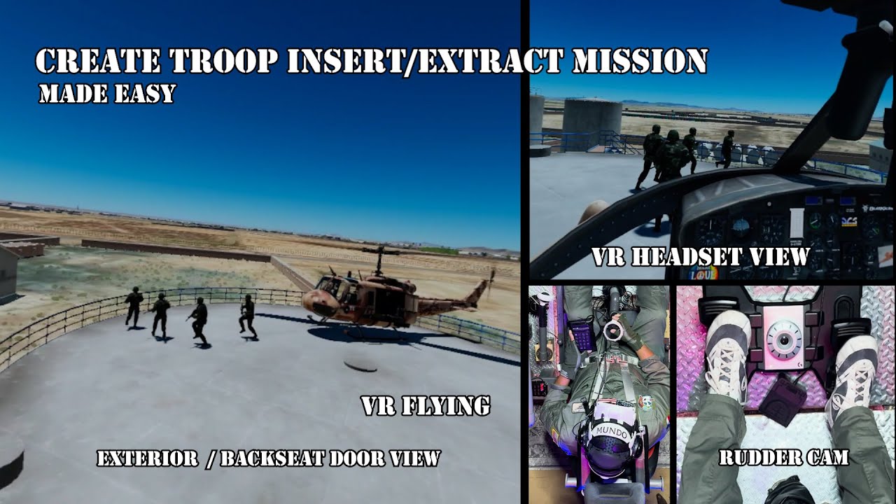 Part 1 DCS - Create a troop insert/extract mission in DCS mission editor 2024. Here's how