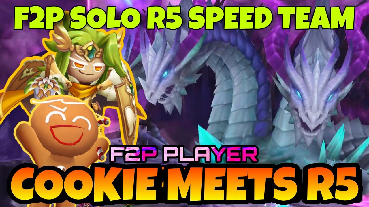 COOKIE MEETS R5 !!! F2P SOLO R5 SPEED TEAM SUMMONERS WAR