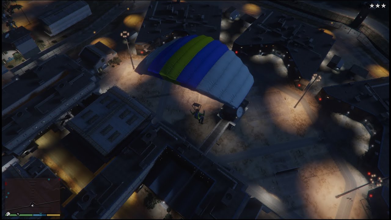 GTA 5. Part 298 - Trevor has Parachuted and Tries to Survive in Bolingbroke Prison