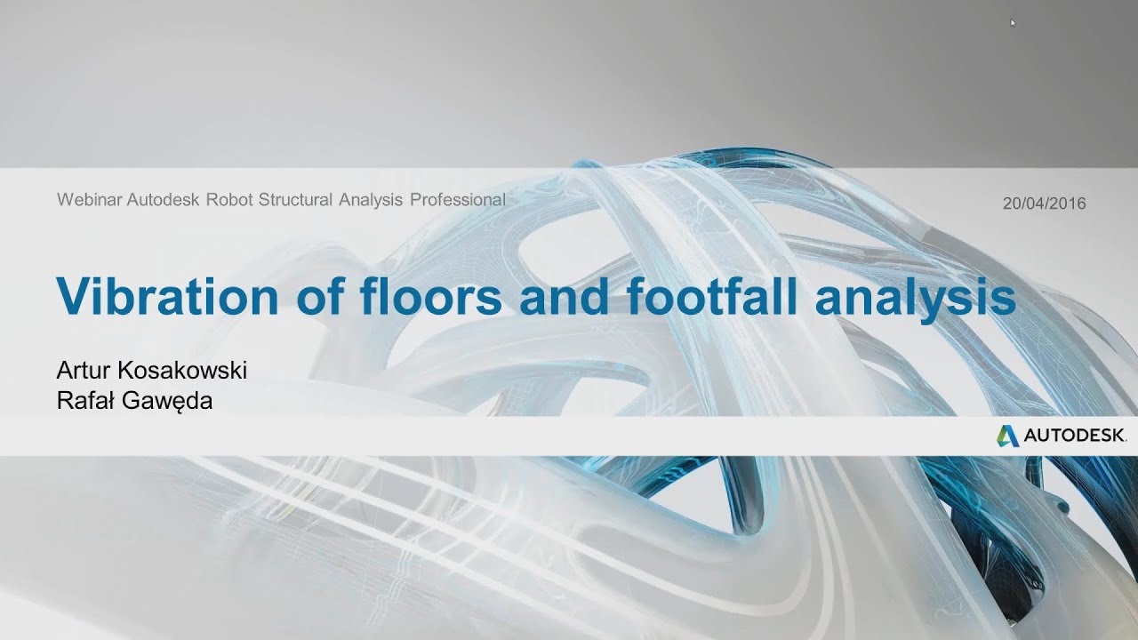 Vibration of floors and footfall analysis in Autodesk Robot Structural Analysis Professional