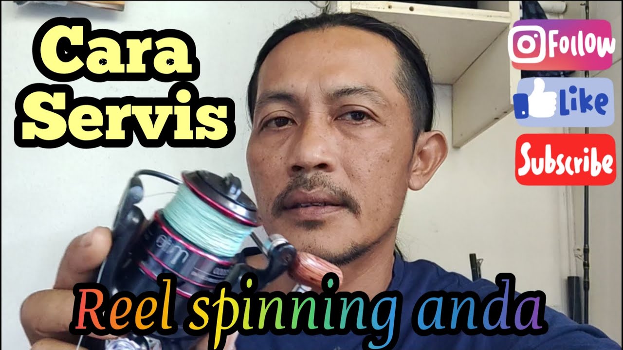 How to service and clean reel spinning (cara servis dan bersihkan reel spinning)