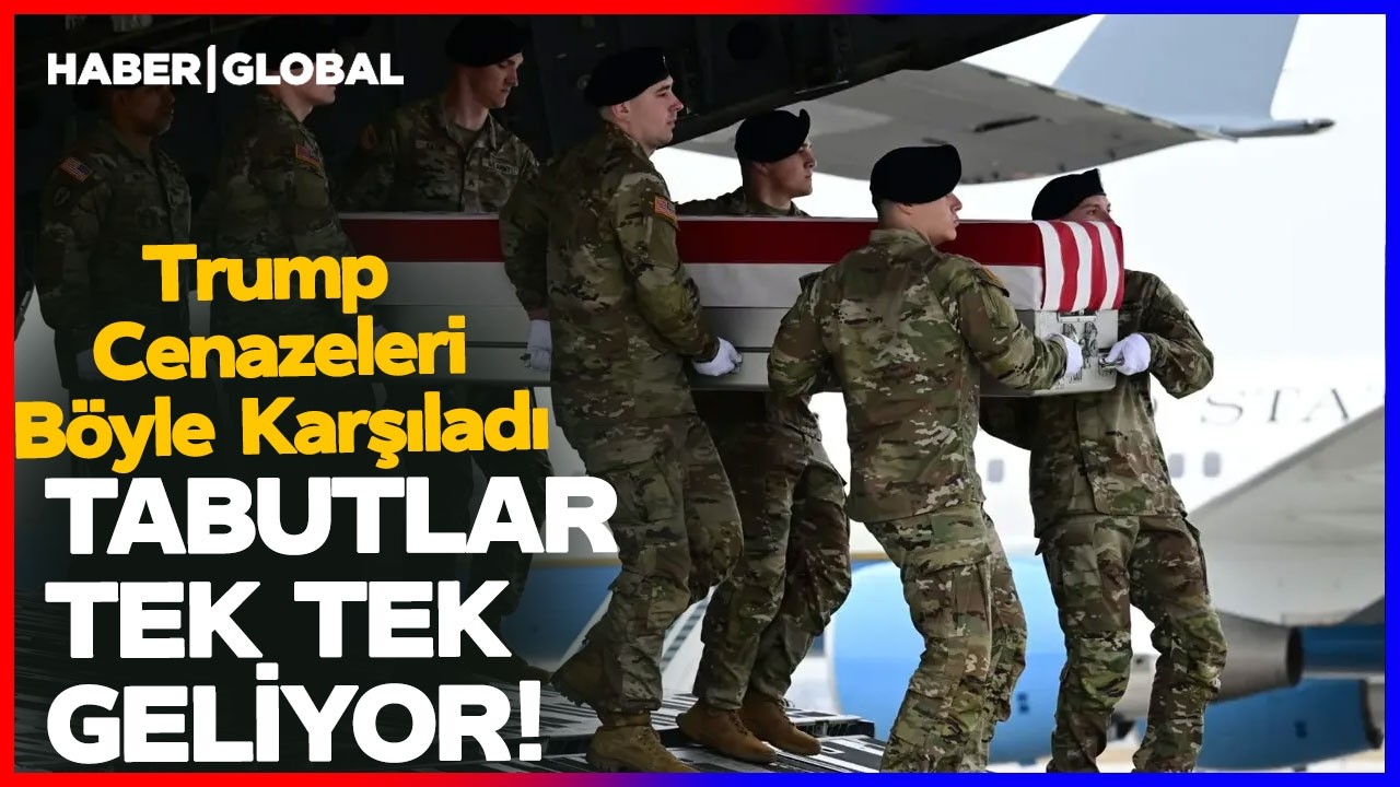 Tabutlar Teker Teker Geliyor! Trump Uçaktan İnişte Hepsini Böyle Karşıladı!