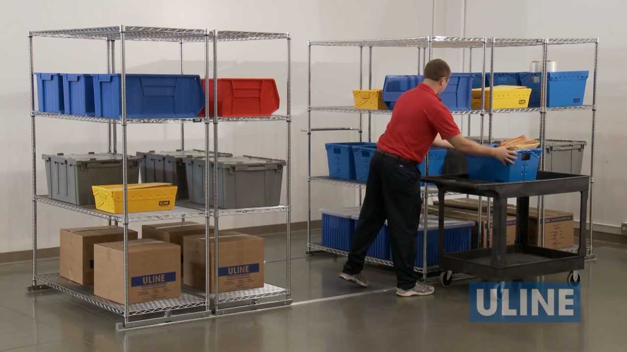 Uline Sliding Storage Shelves