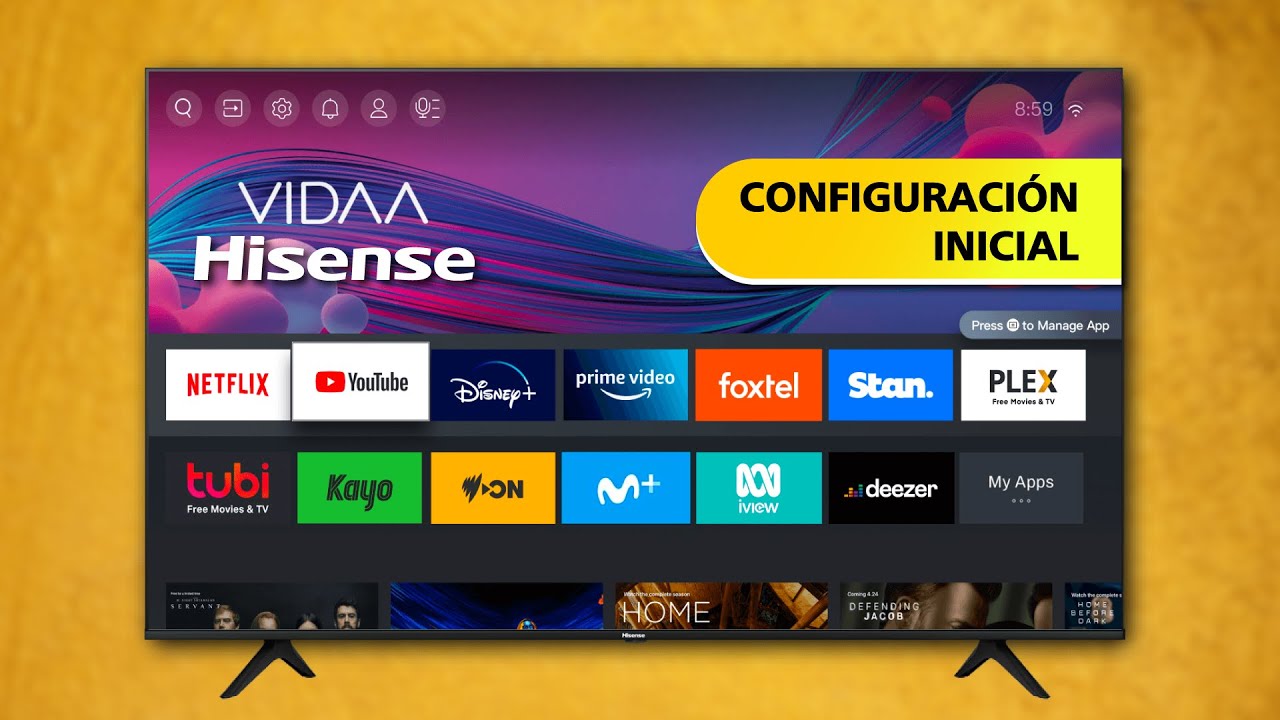 Configuración Inicial Smart TV HISENSE - VIDAA OS 💜 🏠