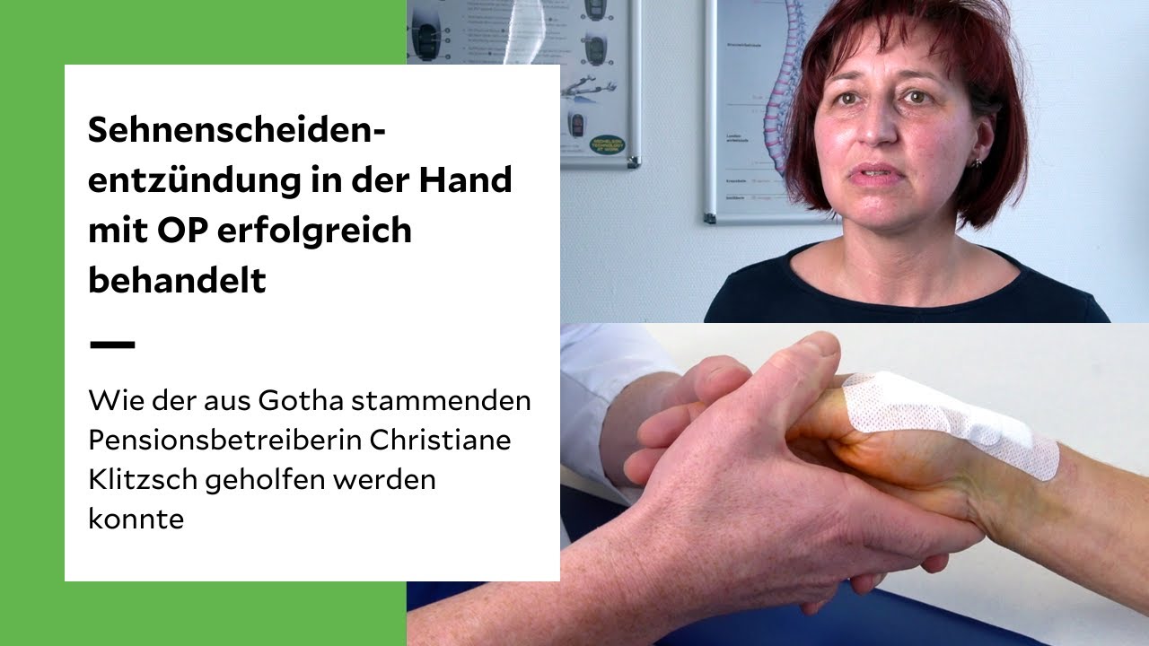 Entzündung der Sehnenscheide nach einer Verletzung an der Hand | Wie die Chirurgie helfen kann