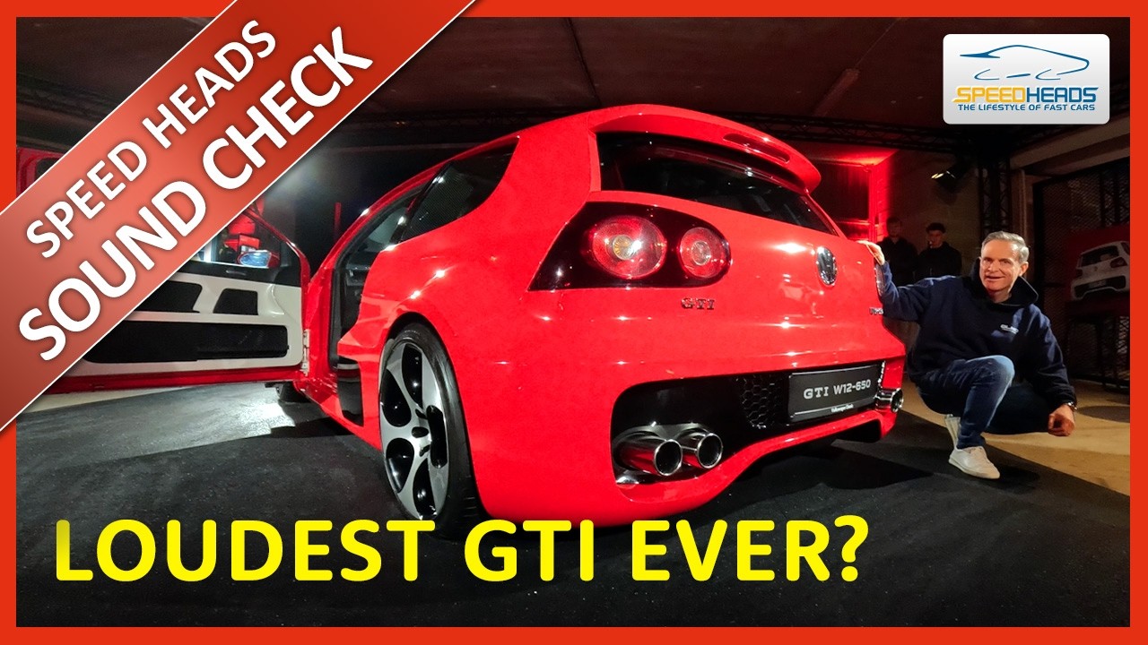 Loudest GTI ever? Volkswagen Golf GTI W12, Roadster & Design Vision (Soundcheck)