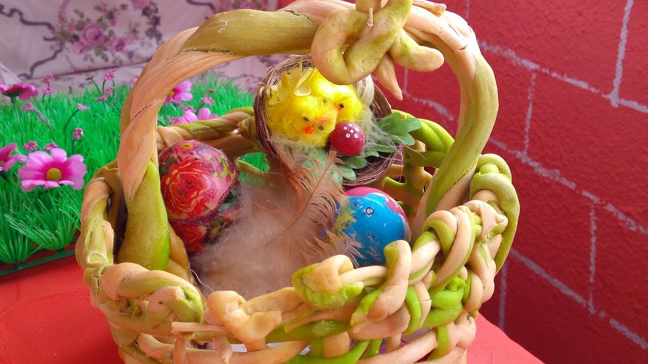 Braided Bread Dough Easter Egg Basket 🥚 | Великденска Кошница от Тесто 🥚