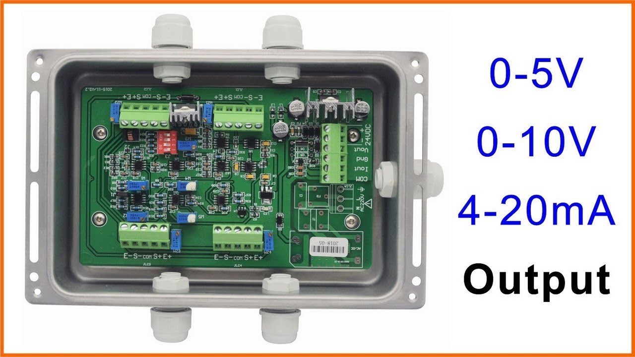 4-input load cell amplifier 0-5V 0-10V 4-20mA load cell signal trimming box