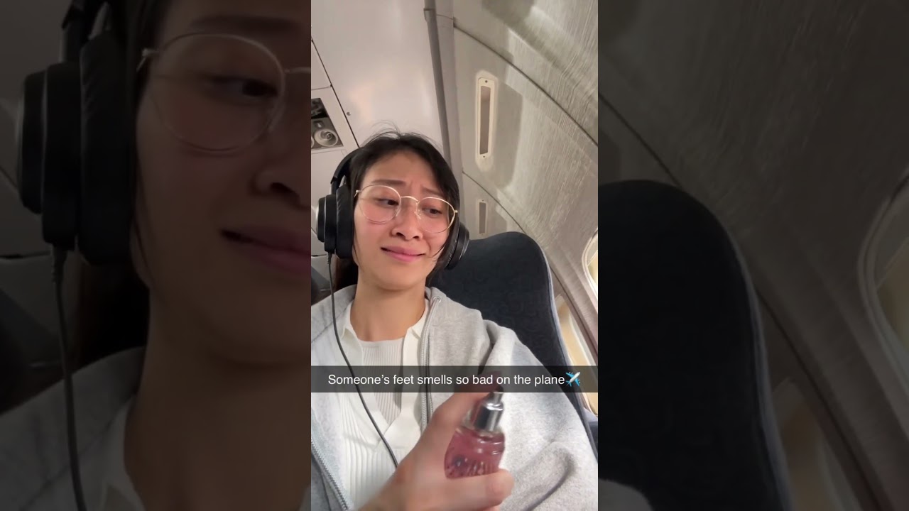 Flying on a plane experiences with smelly feet 🥲✈️ #funny  #plane