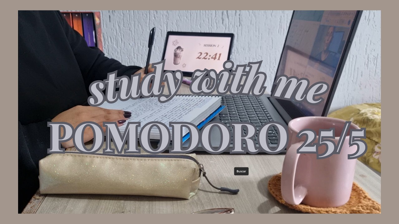 🖤🤍 Study with Me 1h | Pomodoro 25/5 🤍🖤