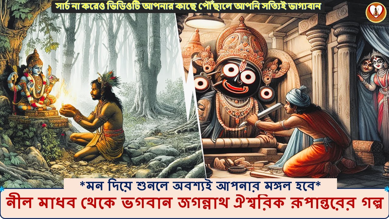 ভগবান নীল মাধব থেকে জগন্নাথ দেবের ঐশ্বরিক রূপান্তরের কাহিনী । Puri Jagannath Dev । #Shristikorta