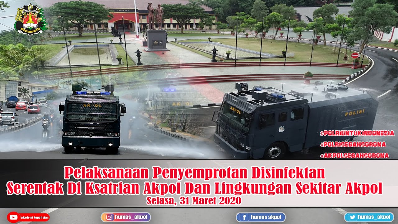 PENYEMPROTAN DESINFEKTAN SERENTAK AKADEMI KEPOLISIAN