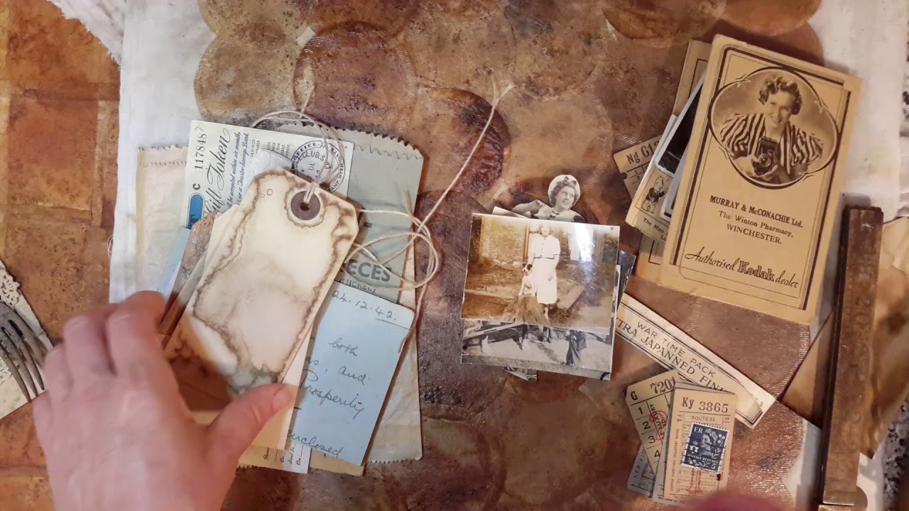 Collecting Vintage Ephemera In Anticipation Of Constructing A Collage
