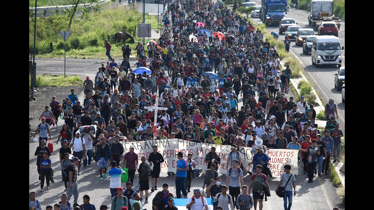 Parte desde Tapachula nueva caravana migrante