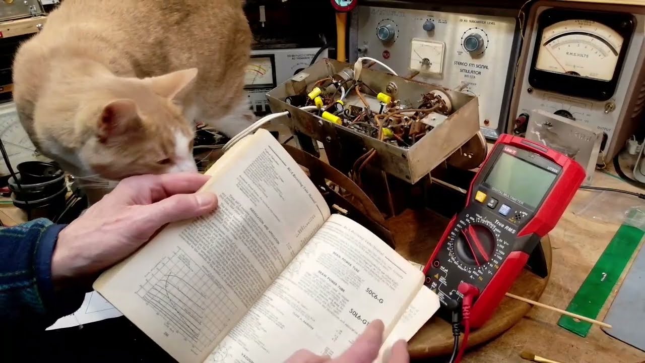 Classic Addison 5 Tube Radio Video #10 - Hum Source Found