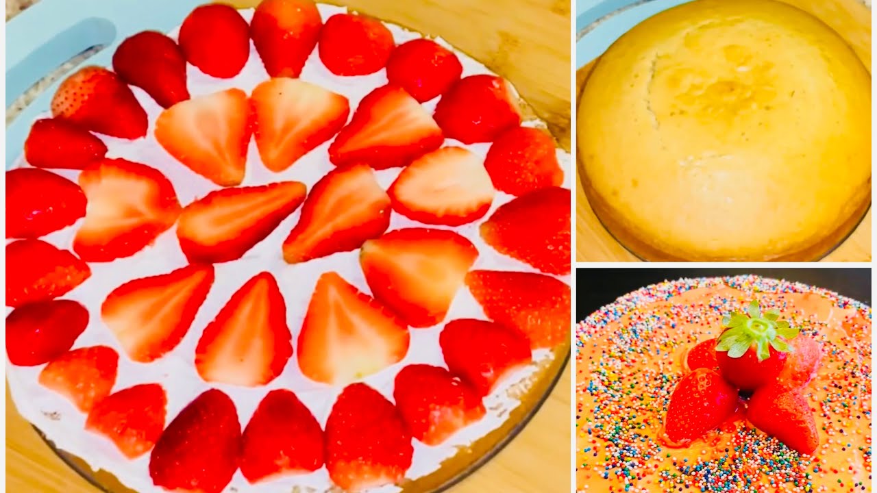 تورته صيامى#كيكة اسفنجية طبقات بدون بيض #كيك_صيامي Vegan vanilla sponge Cake
