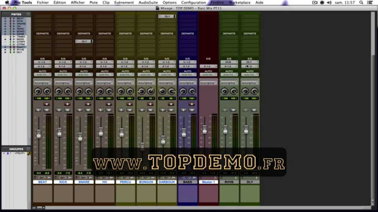 Pro Tools 11 : Raccourcis de Mixages (Pt 1) - TOP DEMO