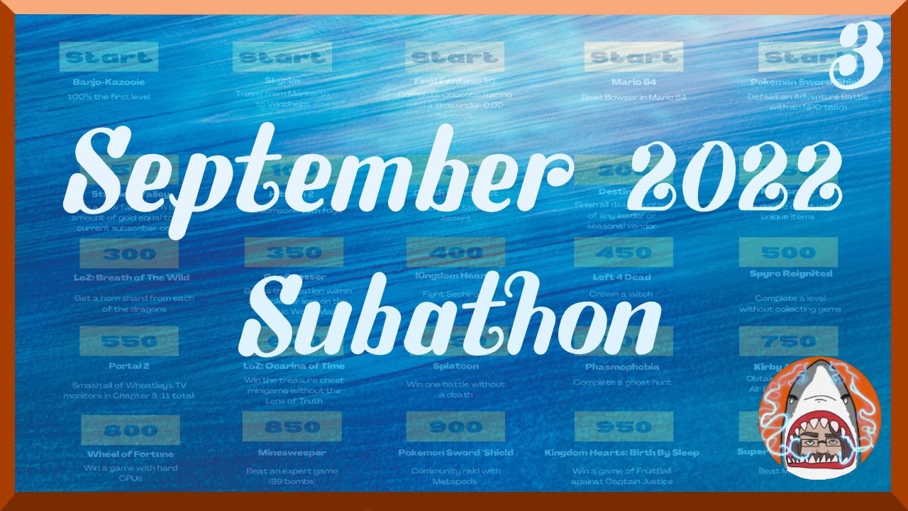 Twitch Livestream - September 2022 Subathon - Part 3