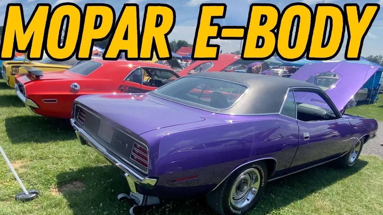 Chrysler E body Car Show | Mopar Cudas and Challengers at the Chrysler Nationals in Carlisle