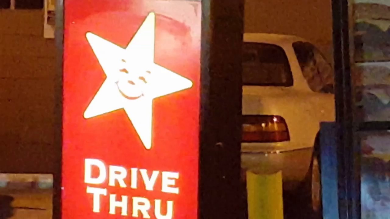 Los Angeles Driving Tour: Carl's jr Fast Food Drive Trough