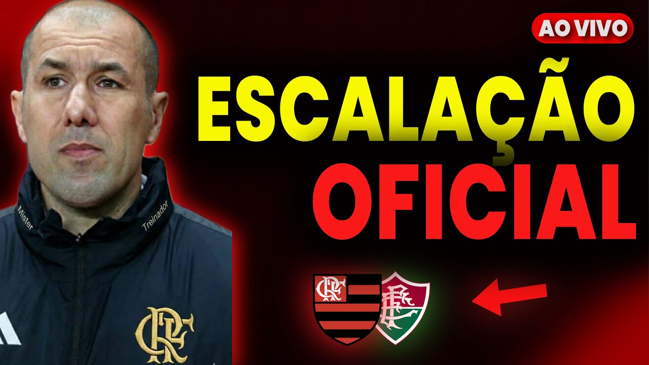 SAIU A ESCALAÇÃO DO FLAMENGO! VOCÊ GOSTOU? 🔴 AO VIVO!